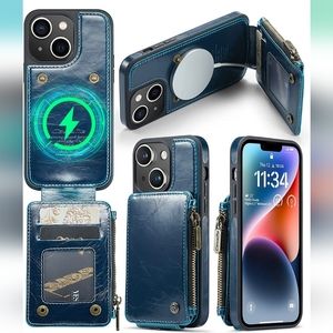 Wallet Case for iPhone 14 Plus(6.7") Flip Case,Compatible with MagSafe Charger